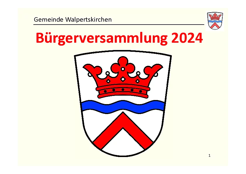 Präsentation Bürgerversammlung Gemeinde Walpertskirchen 2024 